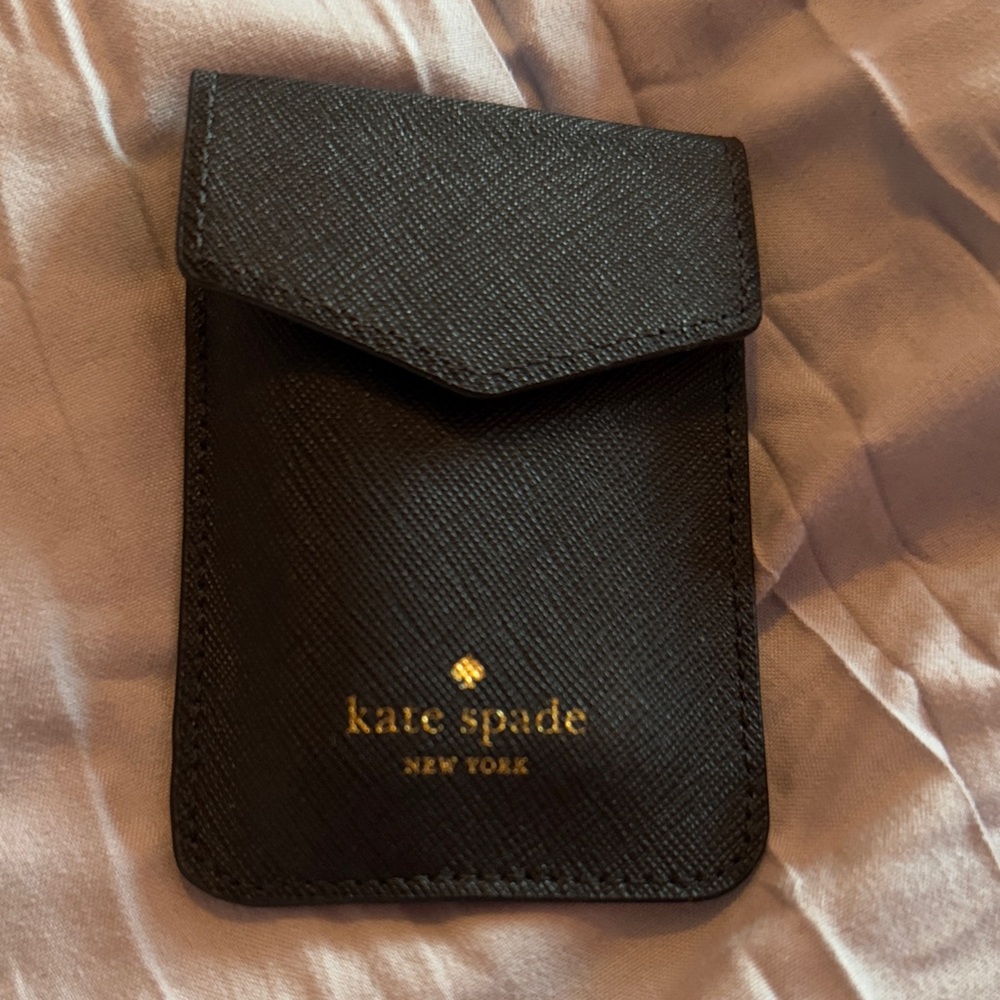 Kate Spade Black and Gold Card Holder